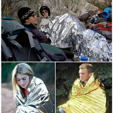 Спасательное одеяло входят в комплект любой автомобильной аптечки и