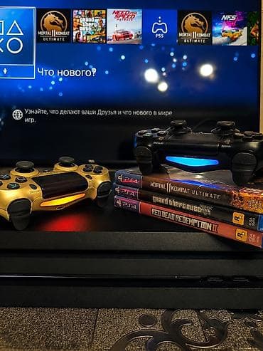 ps v: PlayStation 4 pro (1Тб) продам игровой комплект готовый для домашних — 2