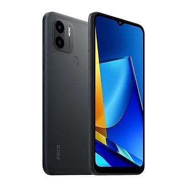 телефоны бу ош: Poco C51, Б/у, 64 ГБ, цвет - Черный, 1 SIM, 2 SIM — 1