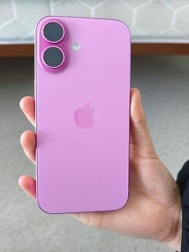 apple iphone 8: IPhone 16, Б/у, 128 ГБ, Розовый, Чехол, 94 % — 1