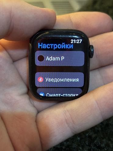 часы с альтиметром: Apple Watch Series 7 Nike, 41mm(алюминий, цвет Midnight) Версия Nike с — 5