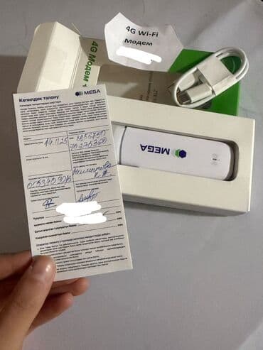 роутеры 4g: 4G Wi‑Fi модем MEGA (ZTE) Комплект: - USB‑модем с логотипом MEGA - — 1