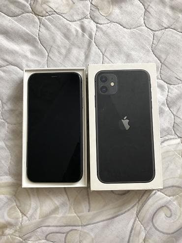 iphone pro: IPhone 11, Б/у, 128 ГБ, Черный, Зарядное устройство, Чехол, Коробка, 100 % — 2