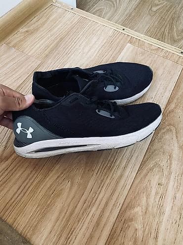 under armor: Мужские кроссовки, 41, 41.5, 42, Under Armour, Б/у, цвет - Черный, Самовывоз — 2