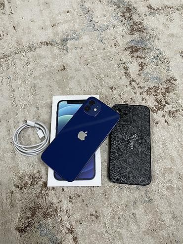 sony a7s2: IPhone 12, Б/у, 128 ГБ, Синий, Защитное стекло, Чехол, Кабель, 74 % — 1