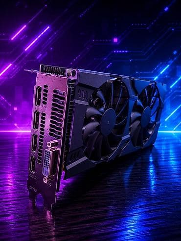 видеокарта 4: Видеокарта для ПК, Б/у, AMD, Radeon RX, 8 ГБ — 1