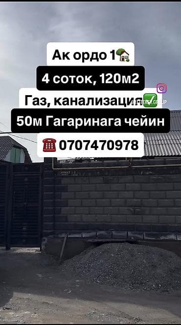 участка кара балта: Район: Ак ордо 1 Участок: 4 соток Бут центральная коммуникация Уйдун — 1