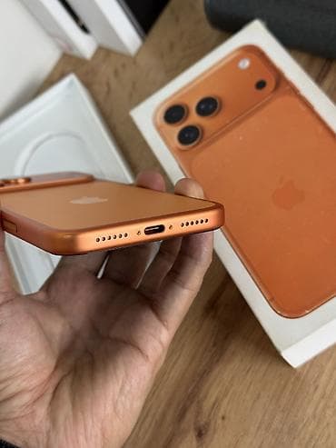 one plus 10: IPhone 17 Pro Max, Б/у, 256 ГБ, Оранжевый, Чехол, Коробка, Кабель, 99 % — 5