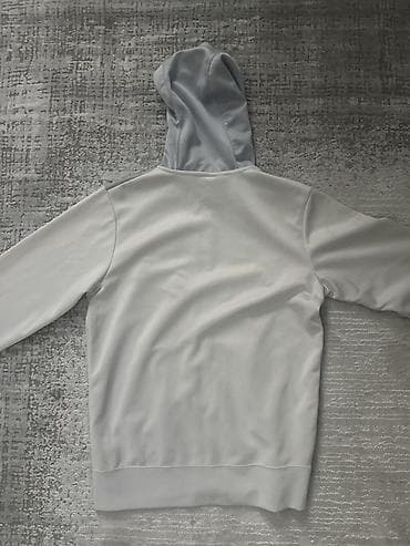 Толстовки: Толстовка Nike с капюшоном, на молнии, размер S. - Цвет: светло-серый — 1