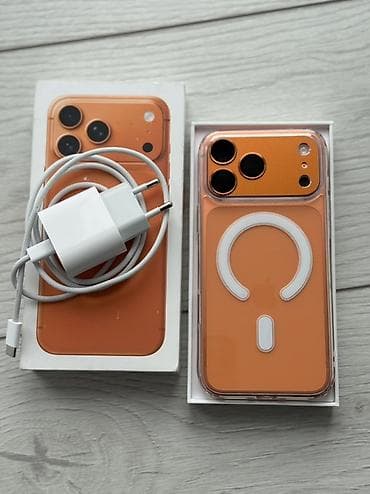 графический планшет с экраном бишкек: IPhone 17 Pro Max, Новый, 256 ГБ, Оранжевый, Зарядное устройство, Защитное стекло, Чехол, 100 % — 3