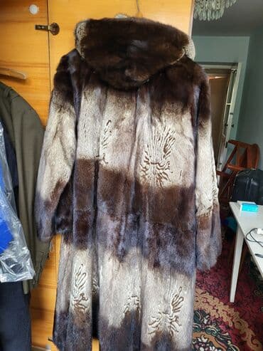 срочно в связи с переездом: Шуба, Норка, Длинная модель, 8XL — 2