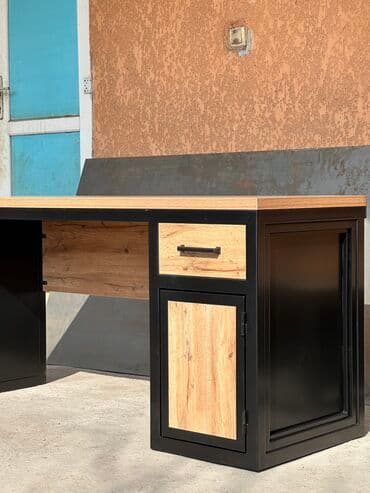 списать офисную мебель: Комплект офисной мебели, Новый, Стол, Металл, Бесплатная доставка, цвет - Черный — 3