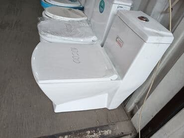 продаю бу унитаз: Унитаз Полго орнотуу, Жаңы, Материалы: Керамика — 7