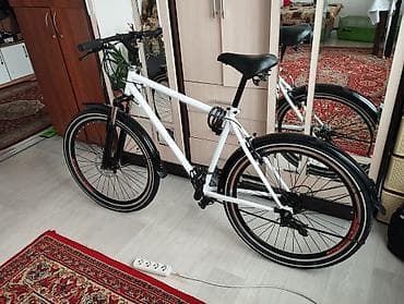 speedone frame: Городской/треккинговый велосипед, белая рама, колёса 26" Собирал для — 2