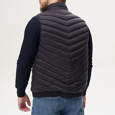 Атайын кийим: Мужской жилет Armani Exchange - Цвет: тёмно‑графитовый/чёрный - — 2