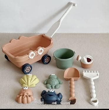 Песочницы: Игрушечный набор для песочницы и пляжа с тележкой Состав набора: - — 1