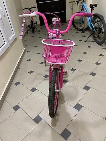 format velosiped: Детский велосипед, 2-колесный, 4 - 6 лет, Для девочки, Б/у — 3