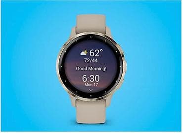 часы айфона: Garmin Venu 3S, премиальные фитнес‑часы, 41 мм, цвет French Gray — 2