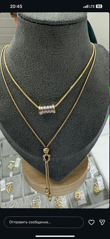 Атайын кийим: Золотые украшения 585 пробы. 1) Италия, серьги-пусеты/подвесы в стиле — 9