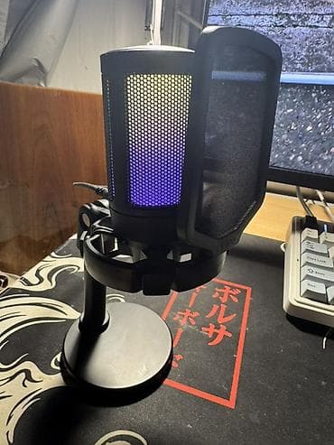 hyperx solocast: Конденсаторный игровой USB-микрофон Fifine AmpliGame A6V с — 1