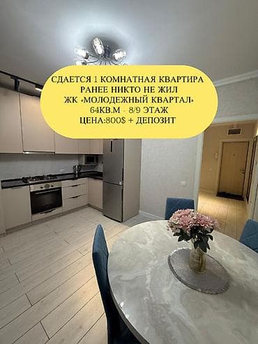 1 комната, Агентство недвижимости, Без подселения, С мебелью полностью — 1