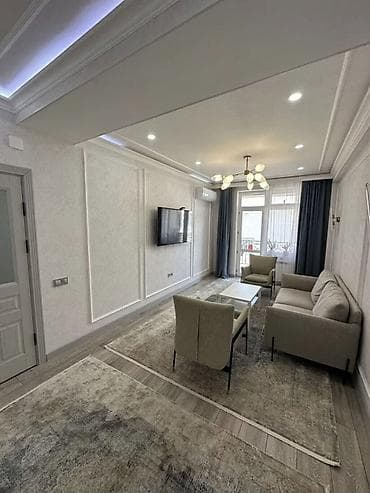 3 кв джал: 3 комнаты, 100 м², Джальская больница Элитка, 9 этаж, Евроремонт — 2