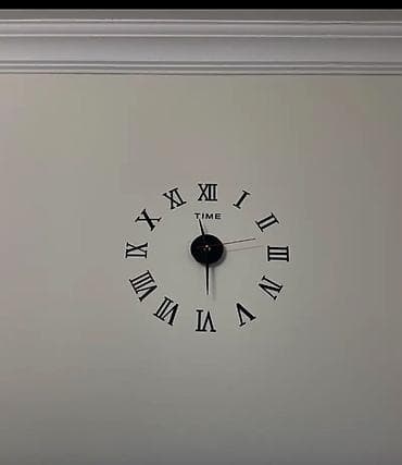 Часы для дома: Настенные часы-наклейка с римскими цифрами - Тип: модульные настенные — 2