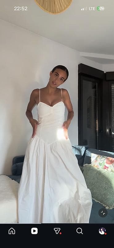 Белое летнее платье - Силуэт: приталенный корсетный верх с мягкой — 2