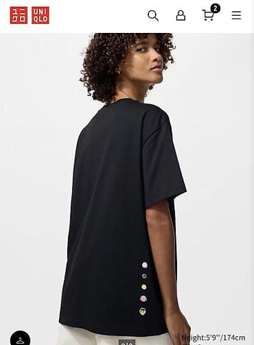 second hand: Футболка, Оверсайз, США, Uniqlo, Хлопок, Новый, S — 6