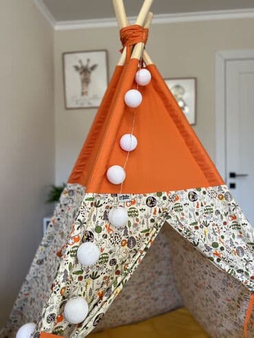 детский мир бишкек фото: 🧡 Оранжевый вигвам с рисунками леса — яркий, уютный и очень прочный! — 3