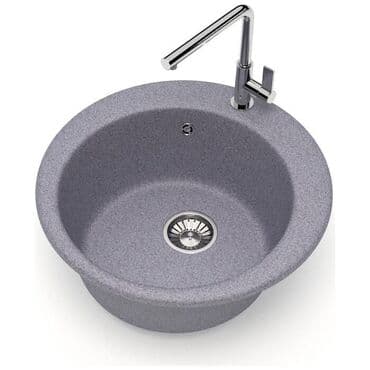 цена на столешницы для кухни: Кухонная мойка Glanz Виктори J030 Каменная мойка из литого мрамора — 1