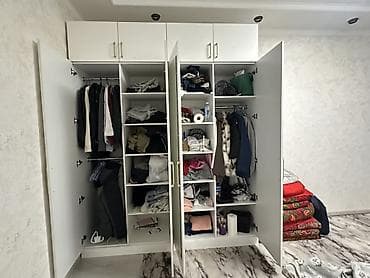 бу шкафтар: Шифоньерлер, кийидер үчүн шкафтар, Түз, ЛДСП — 1