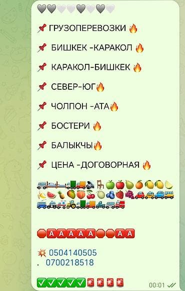 такси бишкеке: Грузовые перевозки на маршрутах: - Бишкек — Каракол и Каракол — Бишкек — 2