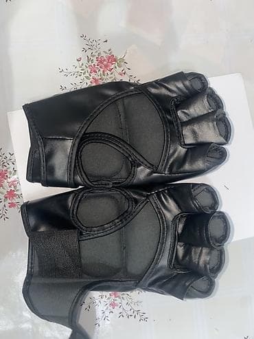 черные перчатки: Перчатки для ММА/ударных единоборств с открытыми пальцами - Дизайн — 3