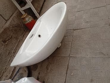 мойка угловая: Раковина для ванной, Особенности: Глянцевое, Угловая форма, Материал: Керамика — 3