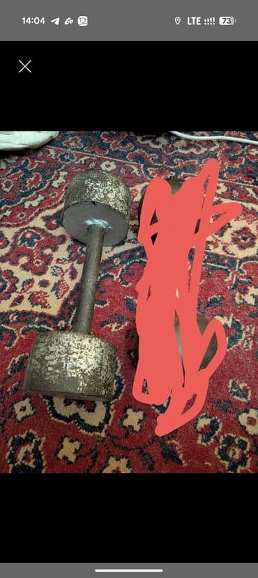 настольный теннисные ракетки: 1 гантеля 10кг. торг уместен — 1