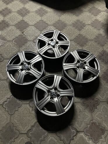зимние шины в бишкеке: Литые Диски R 15 Volkswagen, Комплект, отверстий - 4, Б/у — 2