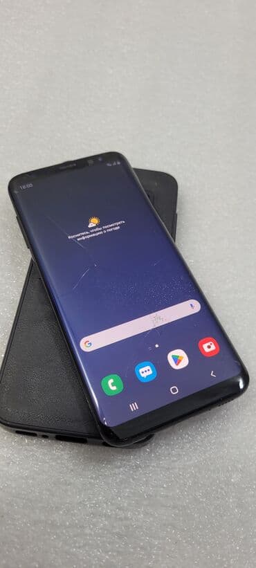 новые телефоны самсунг: Samsung Galaxy S8, Б/у, 64 ГБ, цвет - Черный, 2 SIM — 4