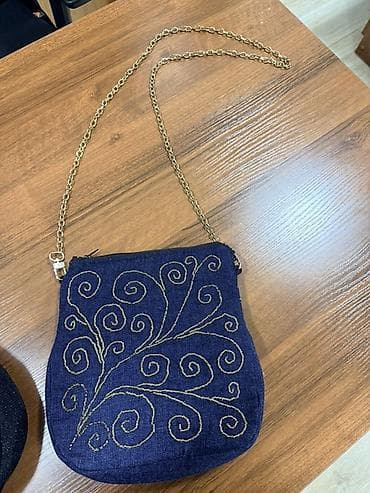 Капчыктар: Хендмейд сумки с вышивкой и аппликациями - Материалы: плотный — 3