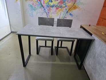 Продаются парты и стулья из лдсп и трубоквадрата Комплект из