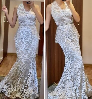 платья трансформеры для подружек невесты: Вечернее платье, Русалка, Длинная модель, Без рукавов, S — 1