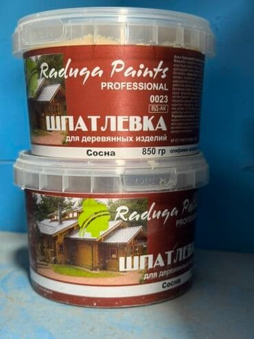 наполнитель бумажный: Две банки профессиональной шпатлевки Raduga Paints для деревянных — 2