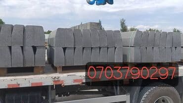 тратуарные бардюры: Дорожный бордюр, Прессованный, ЖБИ (Железобетонный), Новый — 1