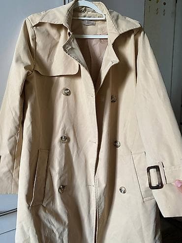 плащ акацуки в бишкеке: Пальто, Тренчкот, Осень-весна, Короткая модель, Двубортная модель, Стандарт — 3