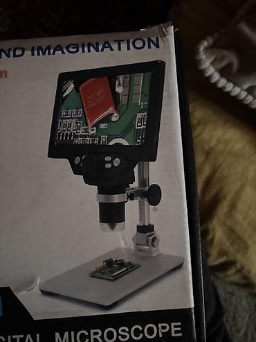 Крепежные инструменты: Цифровой микроскоп с экраном - Настольный цифровой микроскоп с — 1