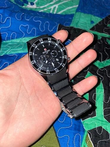 фирменные часы: Классические часы часы, Секундомер, Мужские, Новый — 2