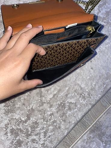 michael kora: Классическая сумка, Michael Kors, Материал: Комбинированный материал, Застежка на магните, Детские, Б/у — 4