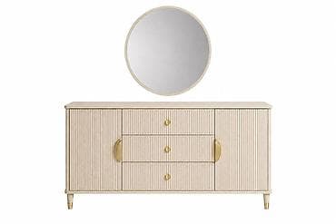 мебел спальный: Спальный гарнитур, Б/у, Двуспальная кровать, цвет - Бежевый — 6