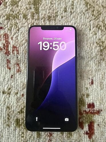 sim card: IPhone X, 64 ГБ, Серебристый, 100 % — 1