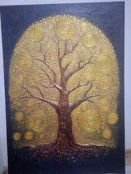 двух ярусная кровать детская: Авторские картины на холсте (масло/акрил), серия «Животные». - Сова — 3